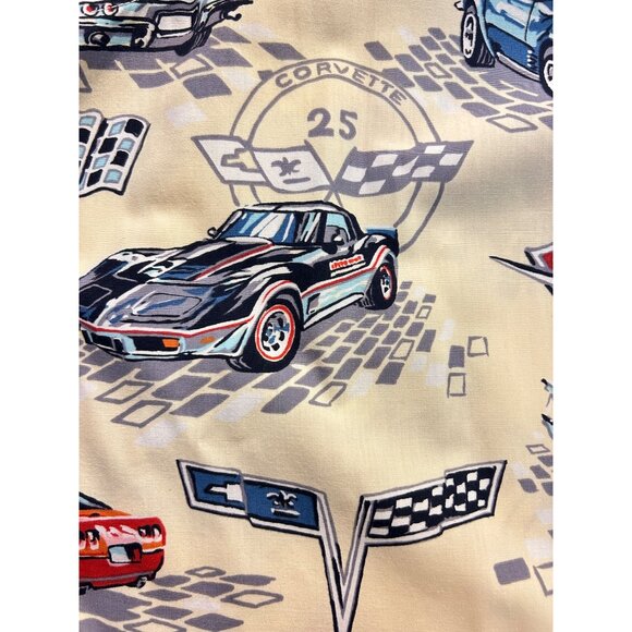 Reyn Spooner Car show Chevy Corvette Car Men's Hawaiian Shirt XXL - Picture 4 of 5